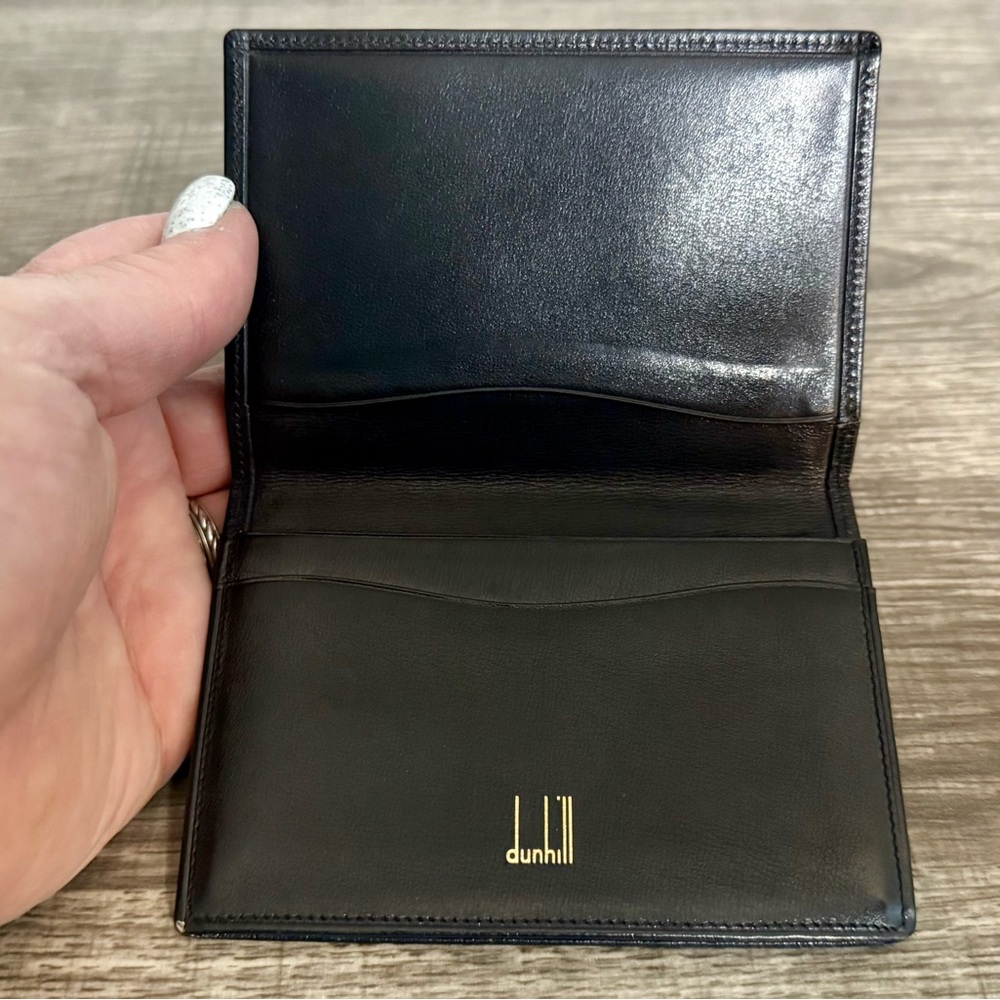 Black Leather Slim Card Holder - Picture 4 of 10